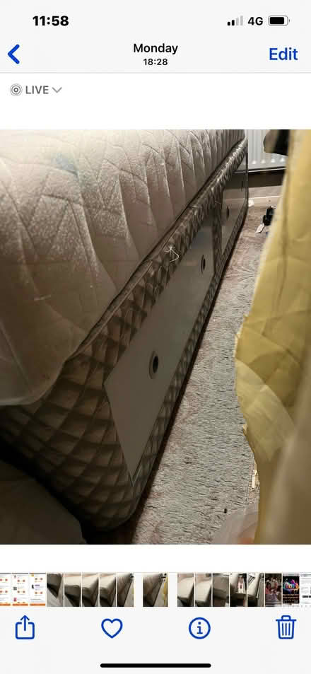 Photo of free Bed 2large StorageDrawers& Mattress (Tooting/Mitcham area) #1