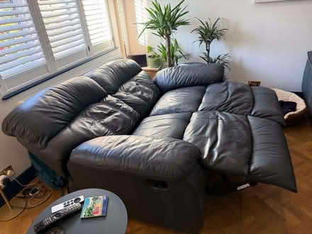 Photo of free Black Leather Sofa Recliner (London Colney AL2) #4