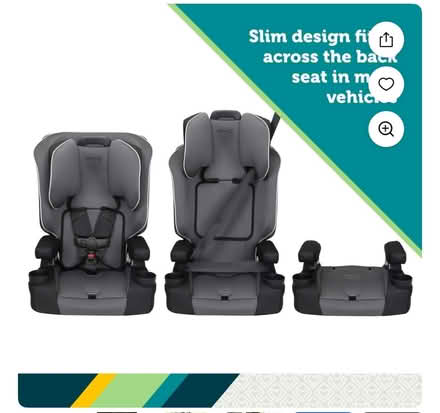 Photo of adjust headrest belted booster (Winfield by cdh) #1