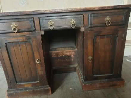 Photo of free Small, Vintage Knee-hole Desk (Breadsall DE21) #3
