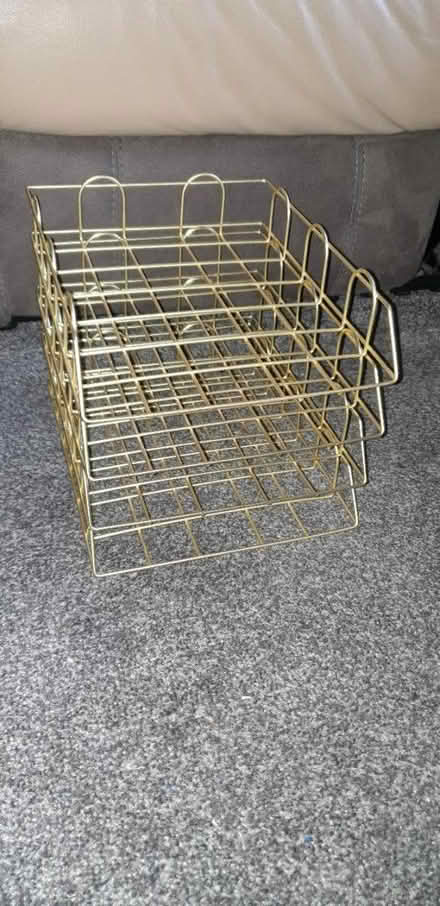 Photo of free 4 stacking desk metal organiser (Chorley PR6) #1