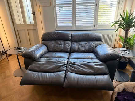 Photo of free Black Leather Sofa Recliner (London Colney AL2) #2