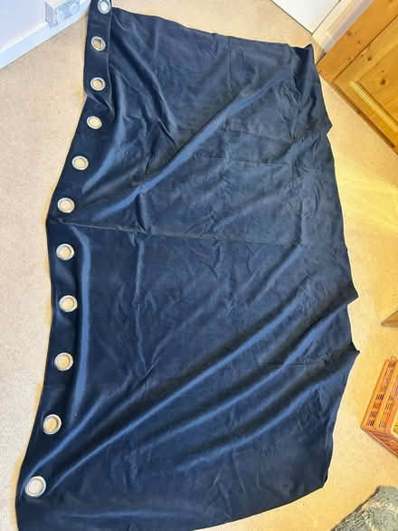 Photo of free Blue blackout curtains x2 (Horsforth LS18) #2