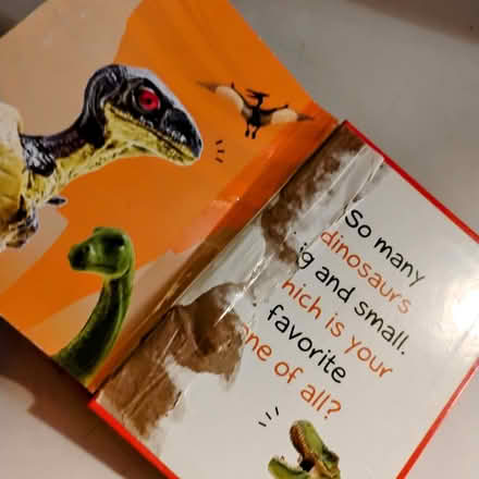 Photo of free Toddler Dinosaur Board Book (Darien) #3