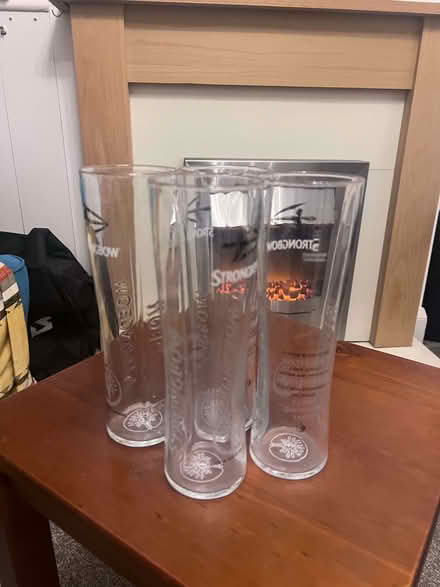Photo of free 4x Strongbow Pint glasses (Greaves LA1) #1