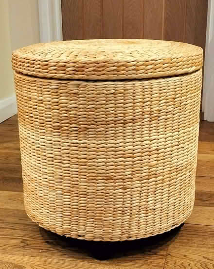 Photo of free Wicker laundry basket on wheels (Wickham Bishops CM8) #1