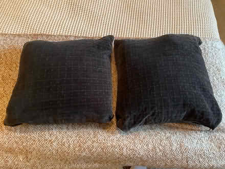 Photo of free 2x black cushions (Slateford Gait EH11) #1