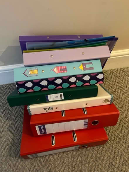 Photo of free Ring binders and stationery (Levenshulme M19) #1