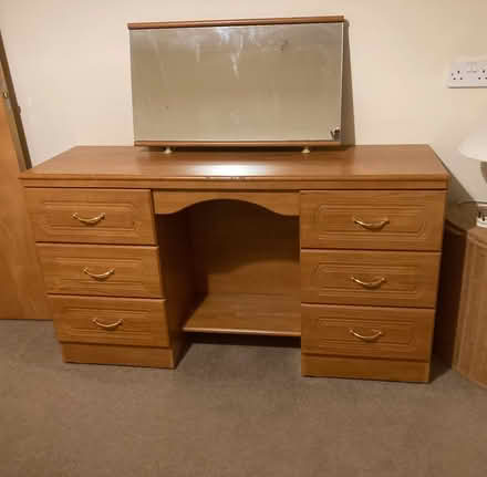 Photo of free Wooden dresser with mirror (Penrith CA11) #1