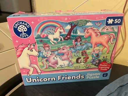 Photo of free Pretty denim dress, puzzle & nonslip grip socks (Leytonstone E11) #2