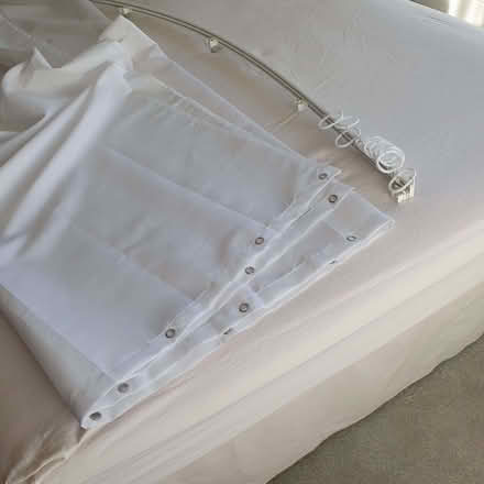 Photo of free Shower curtain and rail (ME13) #2