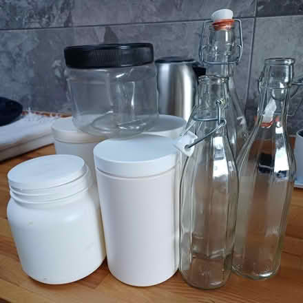 Photo of free Storage tubs and bottles (cainscross rd) #1