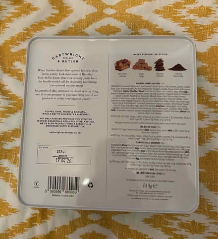 Photo of free Happy Birthday tin (Halewood L26) #3