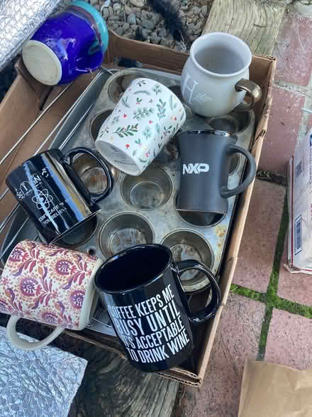 Photo of free Coffee, mugs muffin pan oven pan (Foothill Boulevard Cupertino) #1