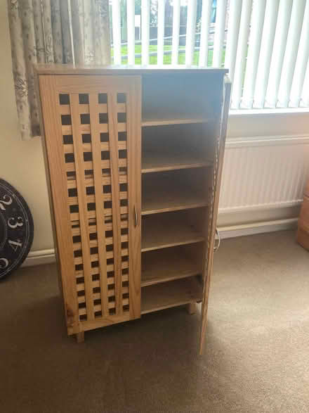 Photo of free Wooden shoe cupboard (Penrith CA11) #1