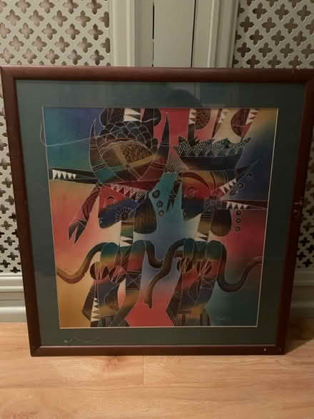 Photo of free Framed Indonesian batik (Splott CF24) #1