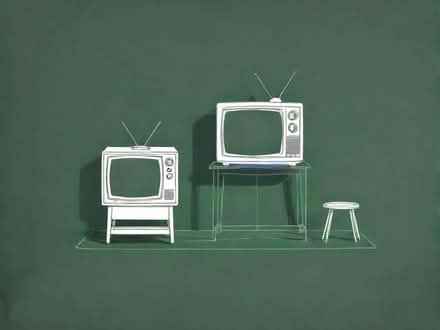 Photo of television,TV stand ,kitchen chair and a double bed (Luton LU1) #1