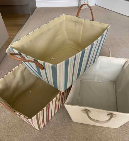 Photo of free Three fabric storage boxes (Mickleover DE3) #1
