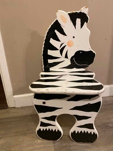 Photo of free Childrens’ wooden zebra chair (Emerson Valley MK4) #1