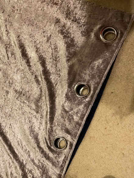 Photo of free Silver Velvet Curtains (Buxton Central SK17) #1