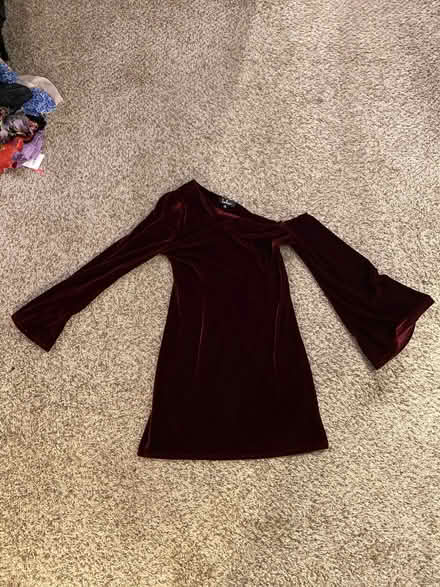 Photo of free Lulus Large Burgundy Velvet Dress (lisle, il) #1
