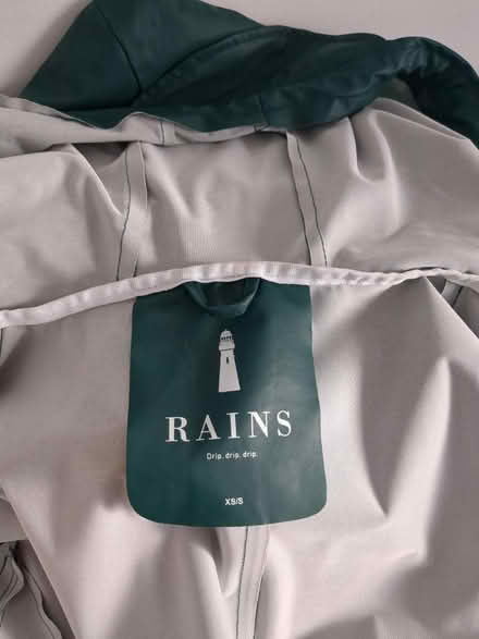 Photo of free Rains green raincoat XS (Bethnal Green E2) #2