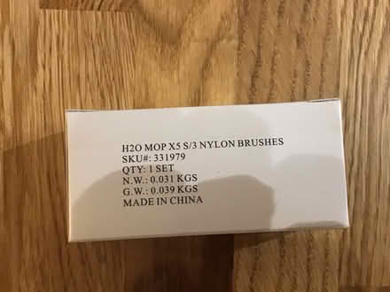 Photo of free 3 Nylon brushes for H2O steam cleaner (Garden City OX5) #1