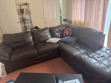 Photo of free L shaped leather sofa (Maidstone ME15) #1