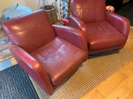 Photo of free Pair of leather armchairs (St Martin’s school, CM13) #3