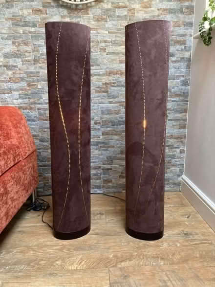 Photo of free brown suede floor lamps gorgeous (Moor Allerton LS17) #1