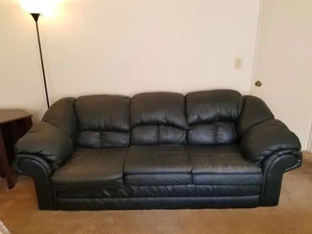Photo of free Full Size Couch, Navy Blue (Alum Rock area of San Jose) #1