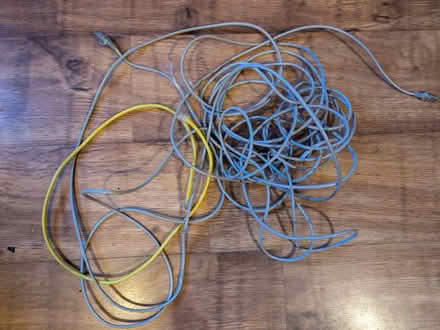 Photo of free Two Ethernet cat5 cables (Shepherds Bush W6) #1
