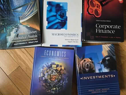 Photo of free Basic finance and economics texts (West mall and Burnhamthorpe) #1