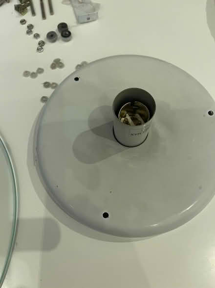 Photo of free Ceiling Light – 3-Layer Glass Shade (Modern Style) (Woodford IG8) #3