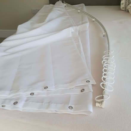 Photo of free Shower curtain and rail (ME13) #1