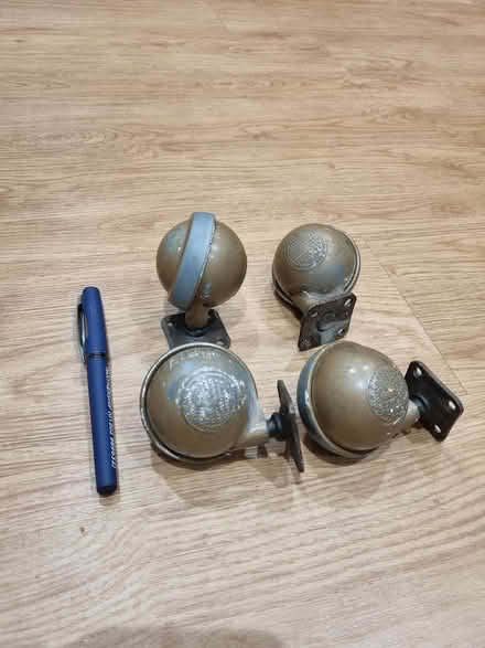 Photo of free 4 metal castors (West Parley BH22 8) #1