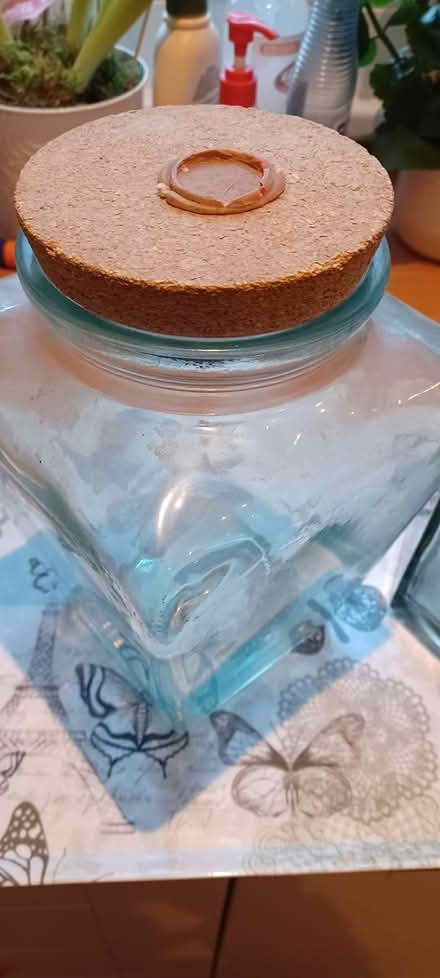 Photo of free 2 glass storage jars (Loughborough central) #2