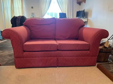Photo of free Red sofa (Biddulph Moor) #1