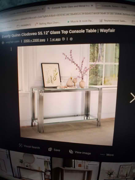 Photo of free Glass Console Table (Barrow-in-Furness LA14) #1