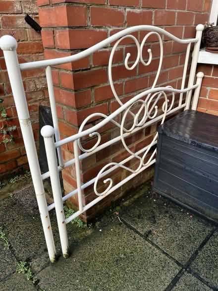 Photo of free White metal bed ends (BT6) #1