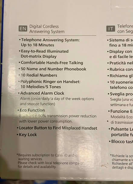 Photo of free Cordless phone, Panasonic (Morvah nr Penzance TR20) #2