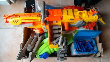 Photo of free Various nerf guns, shin pads (medium) (Haslingfield CB23) #1