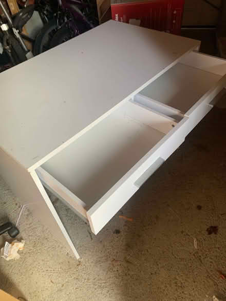 Photo of free White IKEA 2 drawer desk (Heybridge CM9) #1