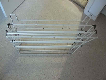 Photo of free Old indoor foldable metal clothes airer (Kempsey WR5) #2