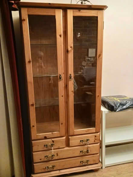 Photo of free Pine display cabinet (Rainham ME8) #1