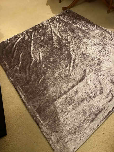 Photo of free Silver Velvet Curtains (Buxton Central SK17) #2