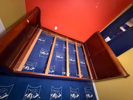 Photo of free Queen sleigh bed frame (Northborough near Berberian) #3