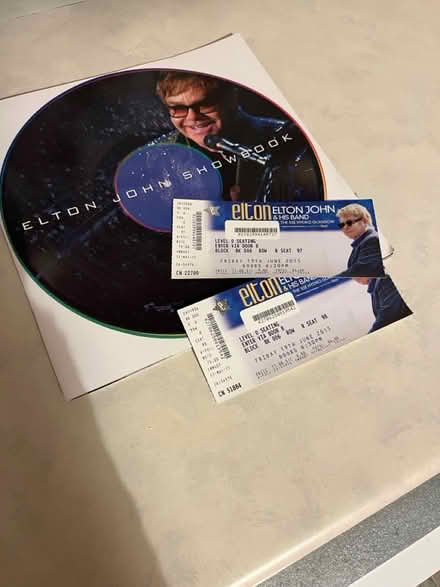 Photo of free Elton John concert programme (Helensburgh West) #1