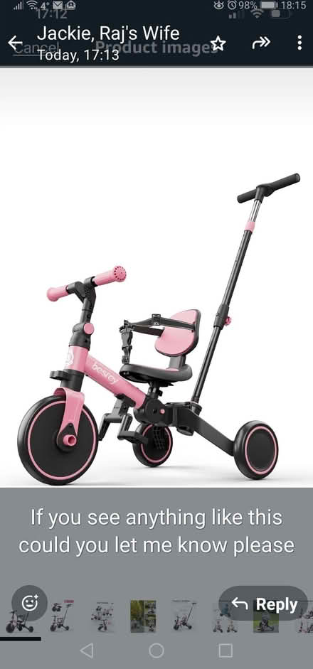 Photo of Baby push along trike (Canons Corner HA7) #1