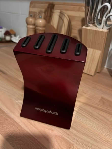 Photo of free Red (empty) knife block (TN24) #1
